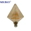 NEWDAYS brand cross-border new pointed diamond brown filament lamp E27, commonly used screw-type retro American energy-saving bulb, energy-saving high-brightness, ultra-long battery life, limited-time discount bulb Item Picture